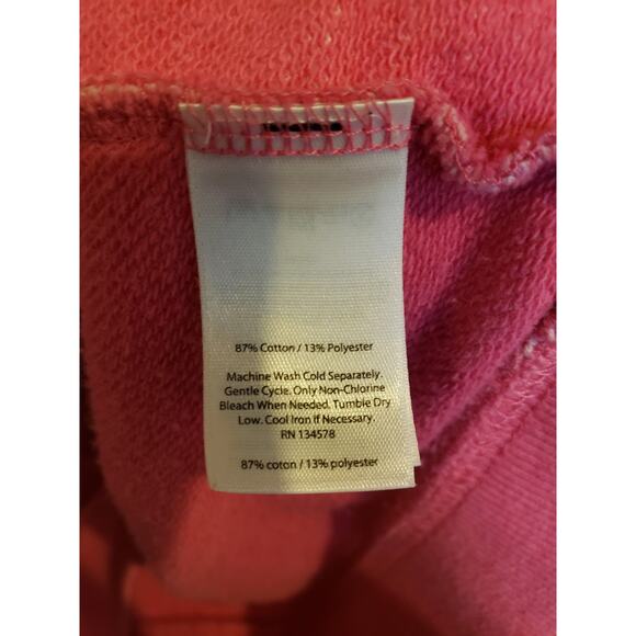 Vineyard Vines Shep Pink Quilted Snap Pullover Sweatshirt Hood Blue XL - Picture 6 of 13